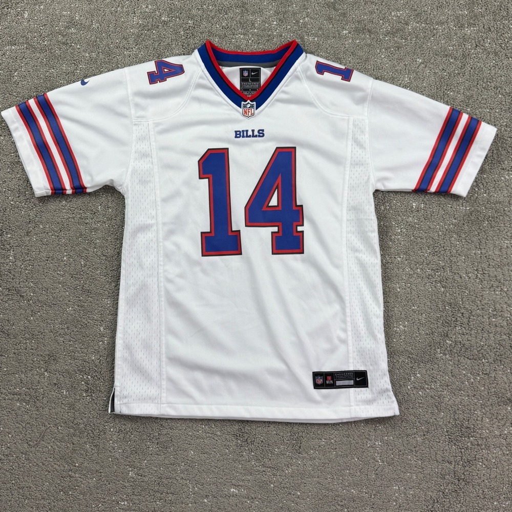 Nike NFL Buffalo Bills Jersey Womens L White Stefon Diggs 14 Sporty Gameday